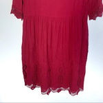 Sundance  Nahla Embroidered & Lace Red Dress Size Small Photo 5
