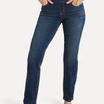 Betabrand Straight-Leg 4-Pocket Yoga Denim Stretch Dark Wash Jean sz M PETITE Photo 6
