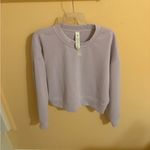 Lululemon  Peleton Perfectly Oversized Softstreme Cropped Sweatshirt in Lilac Photo 3