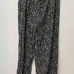A Byer A. Byer black floral gacho pants pull on size XL Photo 5