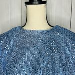 Endless Rose  Full Sequin Set Cropped Top (XS) Shorts (S) Blue Photo 2