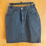 Vintage Jeanjer Denim Skirt Above Knee Black Wash Y2K Spirit Club USA Label Photo 0