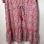 Knox Rose  Dress Boho Red Floral Short Tassel Ditsy Western Prairie Trave… Photo 6