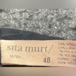 Sita Murt  Deep Burgundy Merlot Asymmetrical Long Sleeve Shirt Dress Plaid EU40 Photo 3