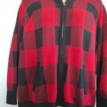 Torrid Sz 3 Red and Black Checkered Cardigan Jacket NWOT Photo 4