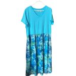 LOGO By Lori Goldstein LOGO size M Lori Goldstein oversized watercolor maxi dress. Photo 1