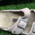 Birkenstock Arizona Suede Wool Sandals Soft Pink Photo 3