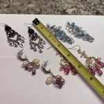 Lot Of 4 Beaded Pierced Earrings Dangle Mix Bead Photo 10