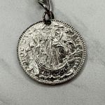 Coin Charm Silver Tone Metal Chain Link Belt Small (S) Classical Y2K Edgy ā” Photo 3