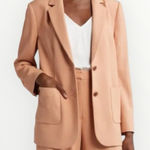 Nordstrom  Two Button Notched Lapel Front Pockets Blazer Jacket Sz M Relaxed Fit Photo 0