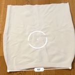 Carmen Marc Valvo CARMEN White Ribbed Pencil Midi Skirt Large Photo 7