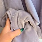 Ann Taylor Crushed Velvet Relaxed Fit Tapered Leg Cropped Pant in Silver Grey size Medium Photo 2