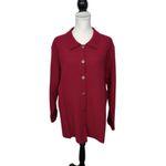 Chico's Chico’s 3 100% Wool Jacket Blazer Size XL Button Red Collared Long Sleeved Photo 9