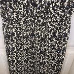H&M black patterned v-neck long sleeve Drop Waist dress Photo 8
