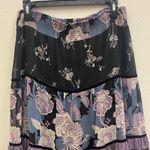 Cato witchy coastal cowgirl Floral patchwork Tiered Maxi Skirt purple& blue #716 Photo 4