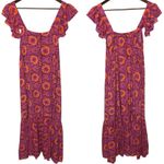 House of Harlow 1960 Jackie Floral Midi Dress Pink Photo 2