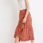 Madewell Ruffle-Wrap Midi Skirt in Happy Hibiscus size 2 Photo 0