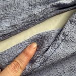 Soft Surroundings Textured Popover Tunic Top Size XL Blue Long Sleeve Viscose Photo 3