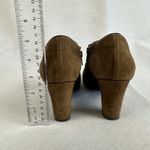 Clarks  Women 8.5 Brown Suede Ankle Boots Side Zip Block Heel Casual Dress Shoes Photo 5