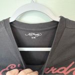 Ed Hardy  S/M Black Graphic T-Shirt Dress Photo 1