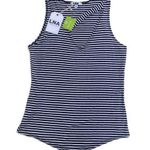 LNA Stripe V Single Cross Black and White Striped Tank Top Cami NWT Photo 0