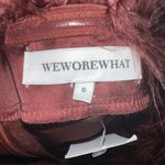 we wore what faux fur‎ strapless satin dress Size 6 Brown Photo 8