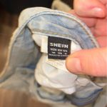 SheIn Diamond studded chain design Jean shorts Photo 1