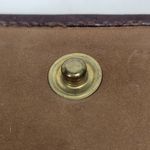 Vintage Mark Cross Checkbook Wallet 7" Brown Kiss Lock Bifold Soft Leather Italy Photo 6