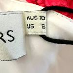 Fame & Partners Aubrieta One Shoulder Ruffle Midi Dress Briar Rose Floral Size 6 White Photo 9