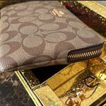 Coach New  Signature Large Wristlet with Charms in a Gift Box Photo 5