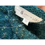Loft Lou & Grey  Mock Neck Green Oversized Sweater XS Extra Small NWT Photo 4