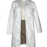 FIGS White Lab Coat Shoulder Flap Back Flap Button Up Collar Womens Size XS Photo 2