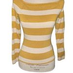 H&M Women’s Long Sleeve Tunic/Sweater Size Medium Mustard With White Stripes Photo 0