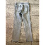 Good American Light Wash High Rise Distressed Jeans Size 2 26 Blue Denim Photo 2