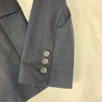 Banana Republic  womens 8 wool blend blazer dark blue suit jacket business work Photo 6