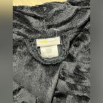 Capellini New York black on black animal print plush robe sz XL Photo 1