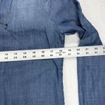 Cloth & Stone Denim Dress Bell Sleeve Lace Up Tencel Lyocell Blue Size S Photo 1