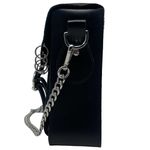 Dr. Martens Dr. Marten 11 Inch Piercing Black Leather Messenger Bag Silver Hardware Photo 4