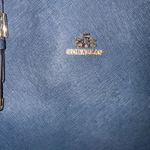 Rowallan Large Old Money Minimalist Navy Blue Canvas Tote Purse Photo 11