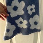Cider  Blue and White Floral Knit Sweater Photo 2