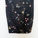 VTG‎ 90s Teddi Dresses Floral Sheath Dress Black Size 8 Cottage Romantic Retro Photo 2
