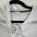 prAna  Women's Hooded Long Sleeve Mesh Tunic‎ White Sz L Photo 1