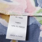 Abbey Glass Printed Sheer Wrap Maxi Dress Puff Sleeves Pink Photo 10