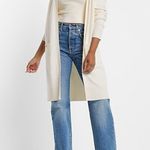 EXPRESS 61-  Padded Shoulder Button Pocket Cardigan Small Photo 1