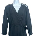 Sandro Noya wrap-effect macramé lace-paneled crepe jumpsuit EUR 40 Photo 9