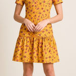 Donna Morgan Collared High Neck Button Down Folded Short Sleeve size 8 Photo 0