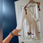 Lovers + Friends  Adriana white ruffle romper nwot Photo 4