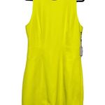 Laundry by Shelli Segal Citron Neon Yellow Sheath Dress Large NWT Photo 8