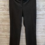 CAbi Womens 10 Pants #634 Trouser Black Pinstripe Wide Leg Business Professional Photo 0