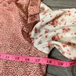 Rachel Parcell NWT  floral pink cheetah ruffle top Photo 6